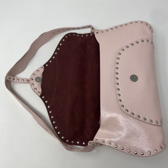 *SOLD* Céline Vintage Pink Leather Studded Baguette - Picture 7 of 12